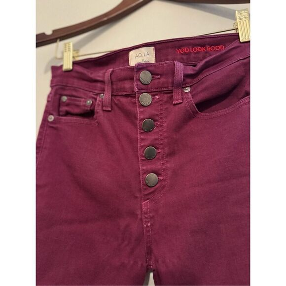 AO.LA BY ALICE + OLIVIA Currant Good High Rise Skinny Jeans Size 28- exposed but - Picture 5 of 10